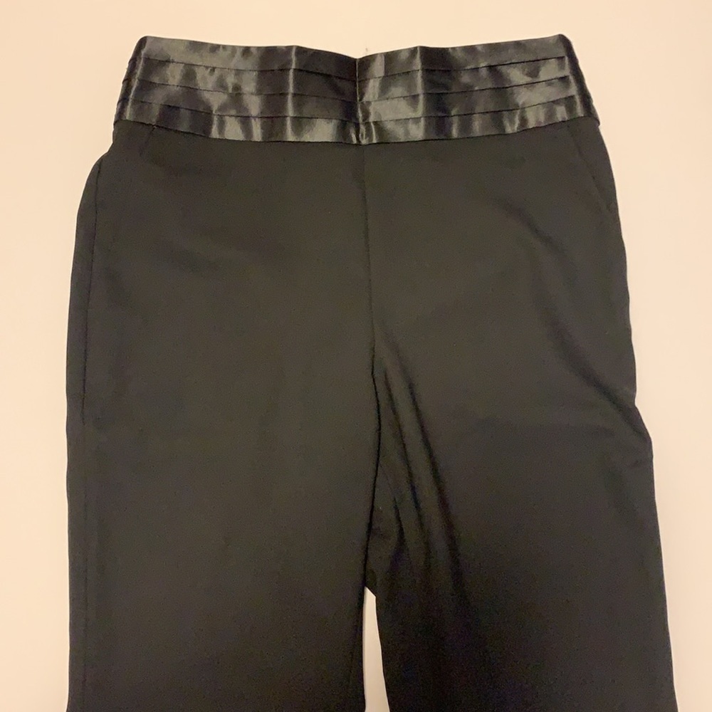🆕 Brooks Brothers Black Pants with Satin Waistband - Women’s Size 4 - Picture 2 of 8